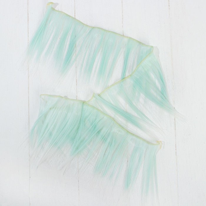 Волосы - тресс для кукол "Прямые" длина волос 15 см, ширина 100 см, №LSA001