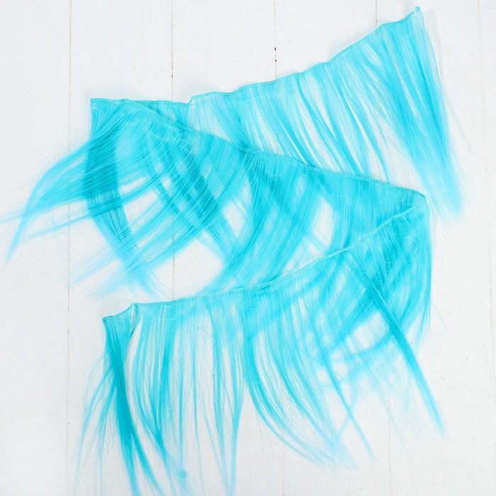 Волосы - тресс для кукол "Прямые" длина волос 20 см, ширина 100 см, №LSA047