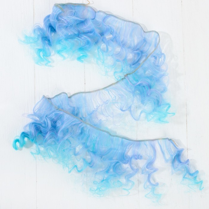 Волосы - тресс для кукол "Кудри" длина волос 15 см, ширина 100 см, №LSA025