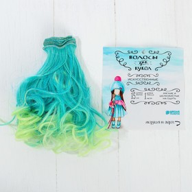 Кукольные волосы-тресс «Завитки» длина волос: 15 см, ширина: 100 см, №LSA038 Ош