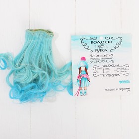 Кукольные волосы-тресс «Завитки» длина волос: 15 см, ширина: 100 см, №LSA041 Ош