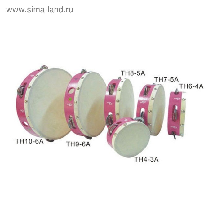 

Тамбурин Fleet TH9-6A 9 дюймов, 6 бубенцов