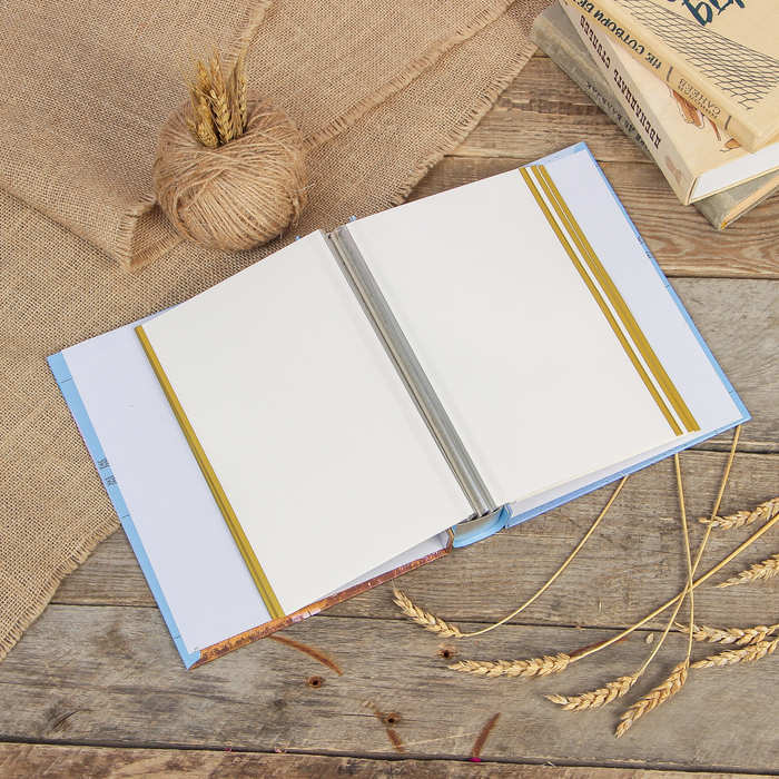 Фотоальбом магнитный 20 листов "Европа" в коробке МИКС 26,5х20,5х5,5 см