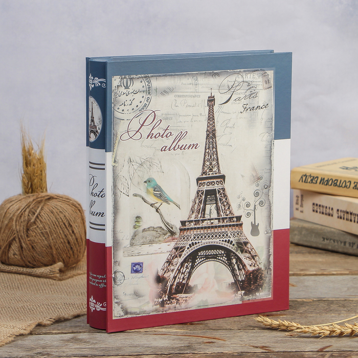 Фотоальбом магнитный 20 листов "Башня" с серебром, в коробке МИКС 29,3х23,5х5,7 см