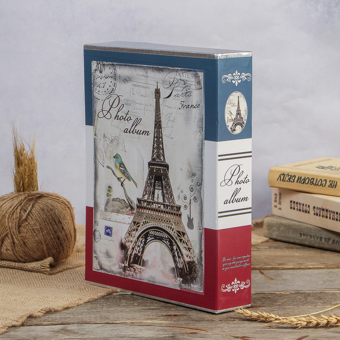 Фотоальбом магнитный 20 листов "Башня" с серебром, в коробке МИКС 29,3х23,5х5,7 см