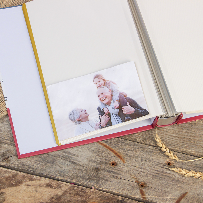 Фотоальбом магнитный 20 листов "Башня" с серебром, в коробке МИКС 29,3х23,5х5,7 см