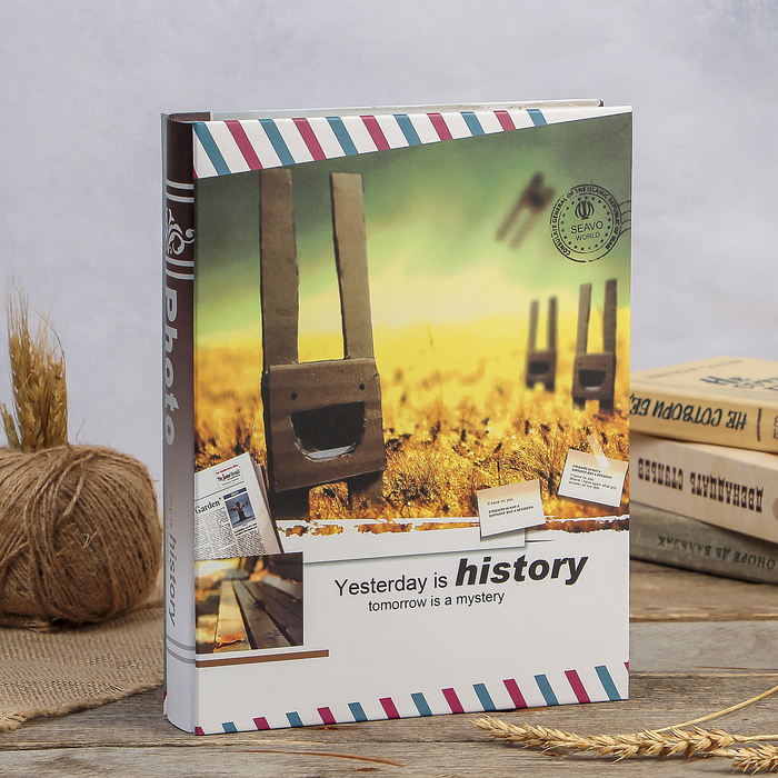 Фотоальбом магнитный 20 листов "Ретро" в коробке МИКС 29,5х23х5,5 см