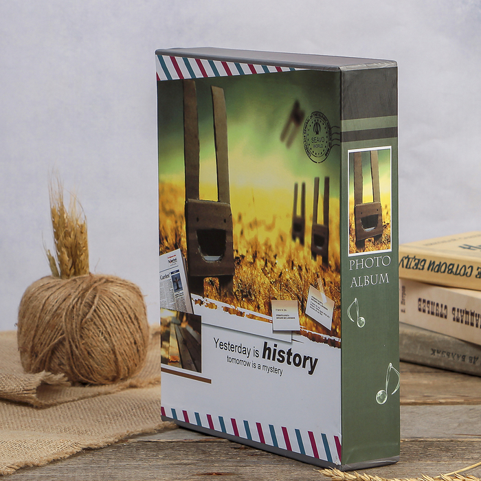 Фотоальбом магнитный 20 листов "Ретро" в коробке МИКС 29,5х23х5,5 см