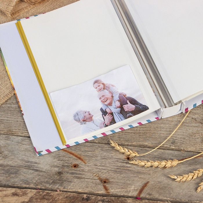 Фотоальбом магнитный 20 листов "Ретро" в коробке МИКС 29,5х23х5,5 см