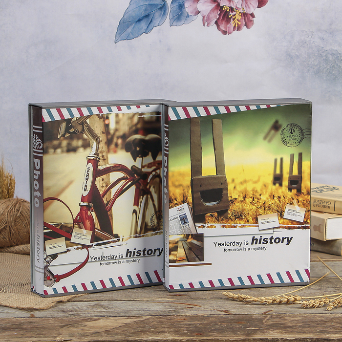 Фотоальбом магнитный 20 листов "Ретро" в коробке МИКС 29,5х23х5,5 см