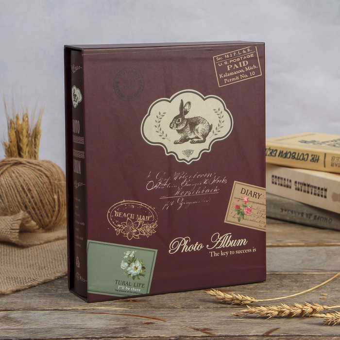 Фотоальбом «Стильный», 20 магнитных листов, в коробке, МИКС