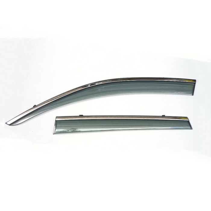 Ветровики Artway HYUNDAI VERNA/SOLARIS 2010-2016,инжекционные, с молдингом