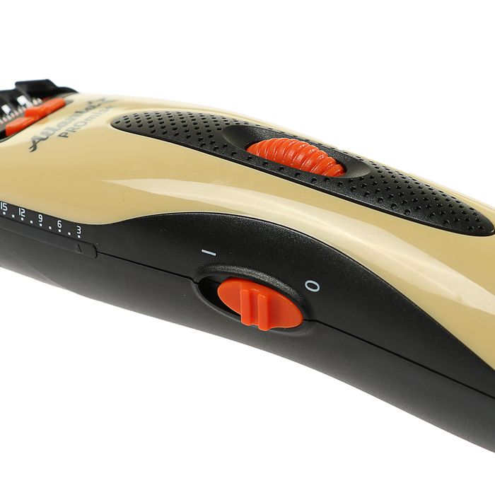 Машинка для стрижки Atlanta ATH-6903, АКБ, 2 насадки, бежевая