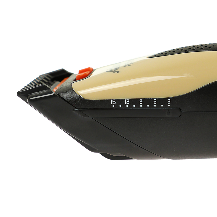 Машинка для стрижки Atlanta ATH-6903, АКБ, 2 насадки, бежевая