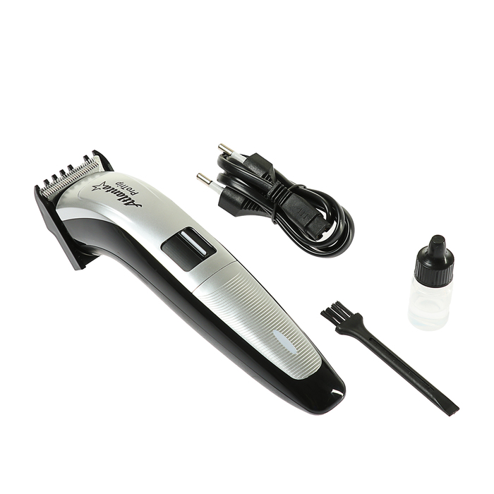 Машинка для стрижки Atlanta ATH-6904, АКБ, регулируемая насадка, серая