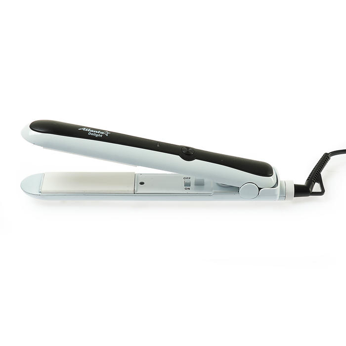 Плойка Atlanta ATH-839, 30 Вт, керамическое покрытие, бело/черная