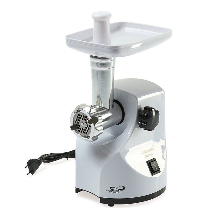 Мясорубка Atlanta ATH-3292, 800 Вт, 2 решетки, реверс, белая