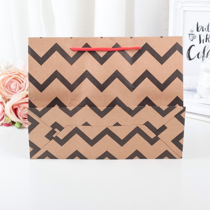 Пакет крафт 24,5 х 9 х 19 см