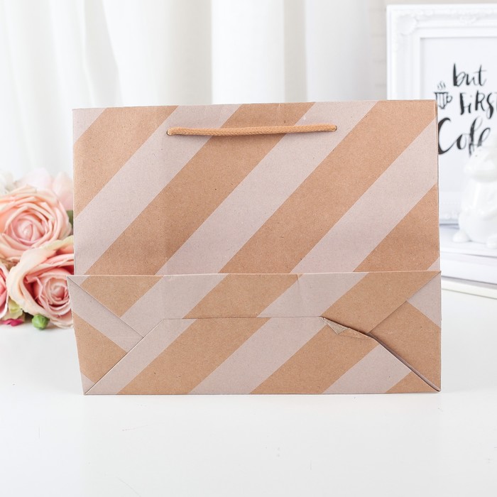 Пакет крафт 24,5 х 9 х 19 см