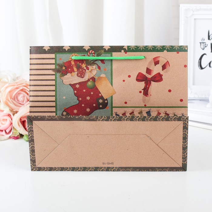 Пакет крафт 24,5 х 9 х 19 см