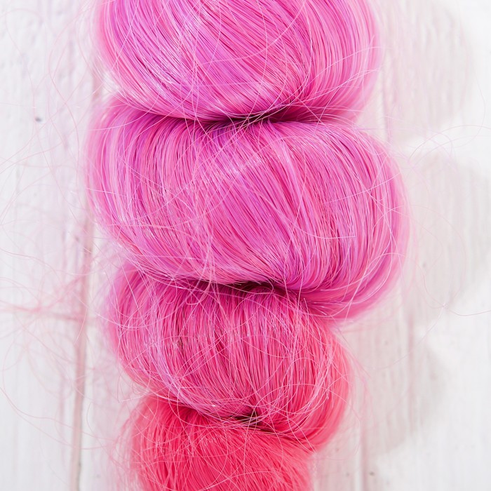 Волосы - тресс для кукол "Кудри" длина волос 15 см, ширина 100 см, №LSA036