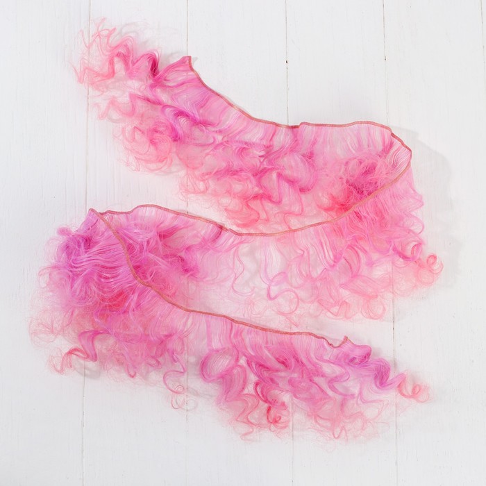 Волосы - тресс для кукол "Кудри" длина волос 15 см, ширина 100 см, №LSA036