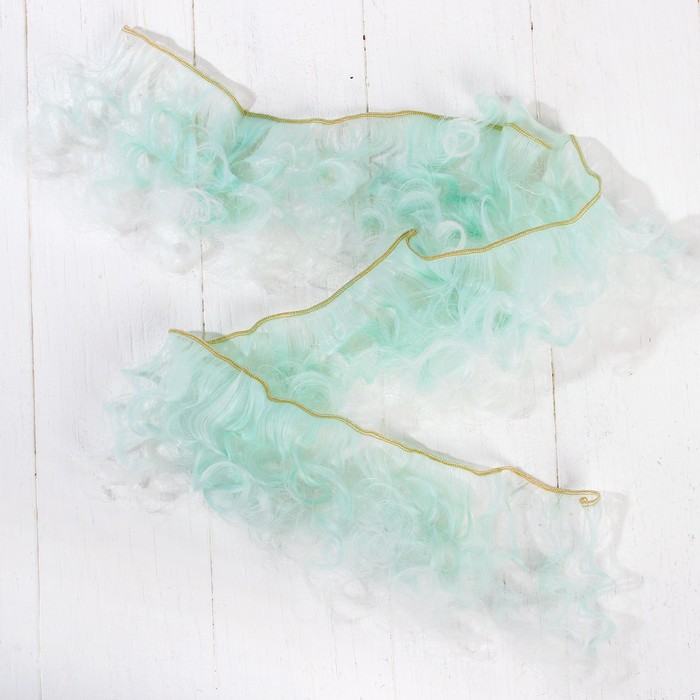 Волосы - тресс для кукол "Кудри" длина волос 15 см, ширина 100 см, №LSA001