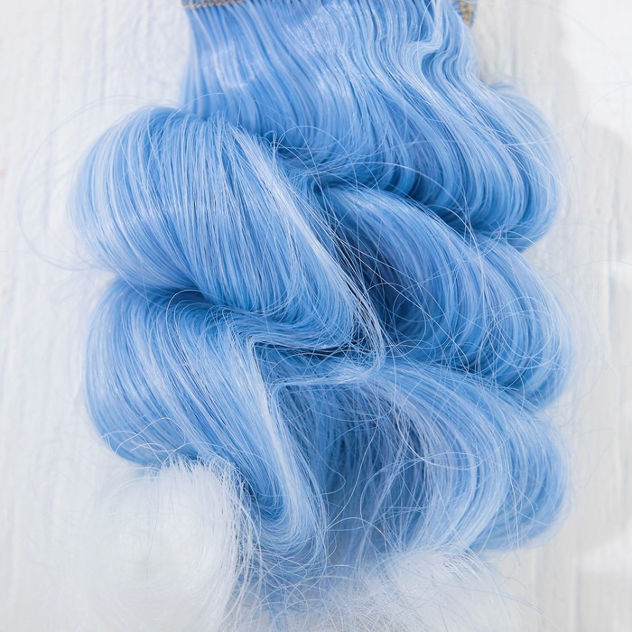 Волосы - тресс для кукол "Кудри" длина волос 15 см, ширина 100 см, №LSA011