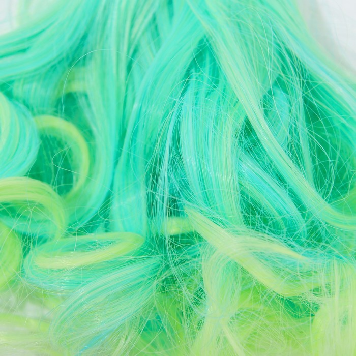 Волосы - тресс для кукол "Завитки" длина волос 15 см, ширина 100 см, №LSA049