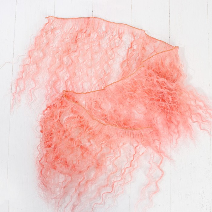 Волосы - тресс для кукол "Волны" длина волос 25 см, ширина 100 см, №LSA045