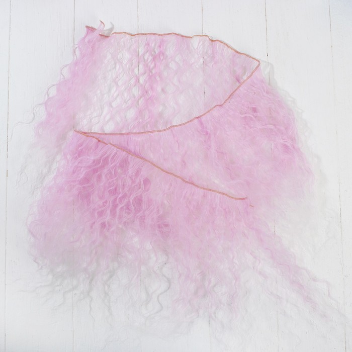 Волосы - тресс для кукол "Волны" длина волос 25 см, ширина 100 см, №LSA004