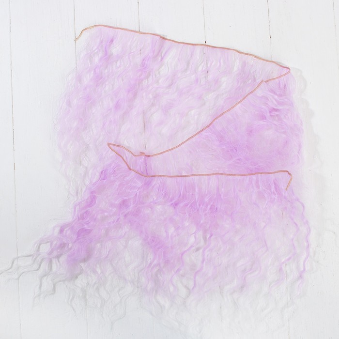 Волосы - тресс для кукол "Волны" длина волос 25 см, ширина 100 см, №LSA026