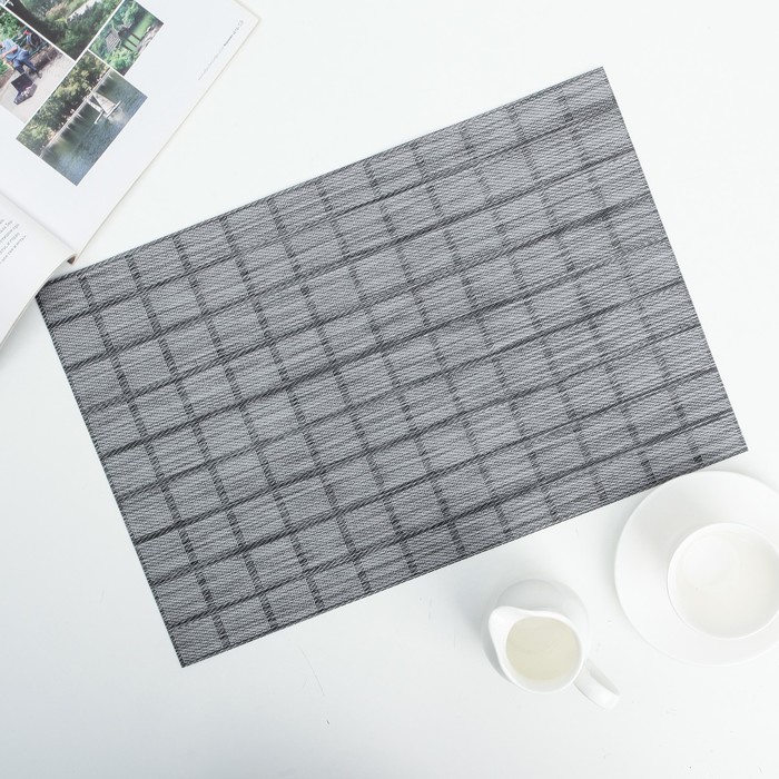 Салфетка кухонная "Квадраты" 45х30 см, коричневый 1560923