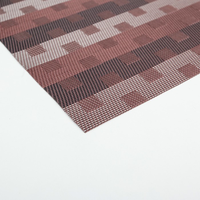 Салфетка кухонная "Квадратики" 46х30 см, цвет коричневый