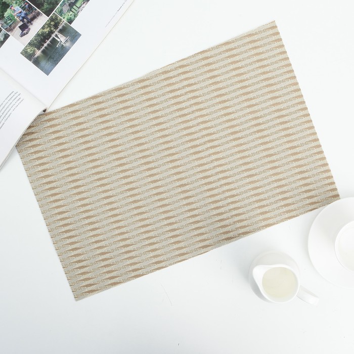 Салфетка кухонная "Плетение" 46х30 см, цвет чёрный