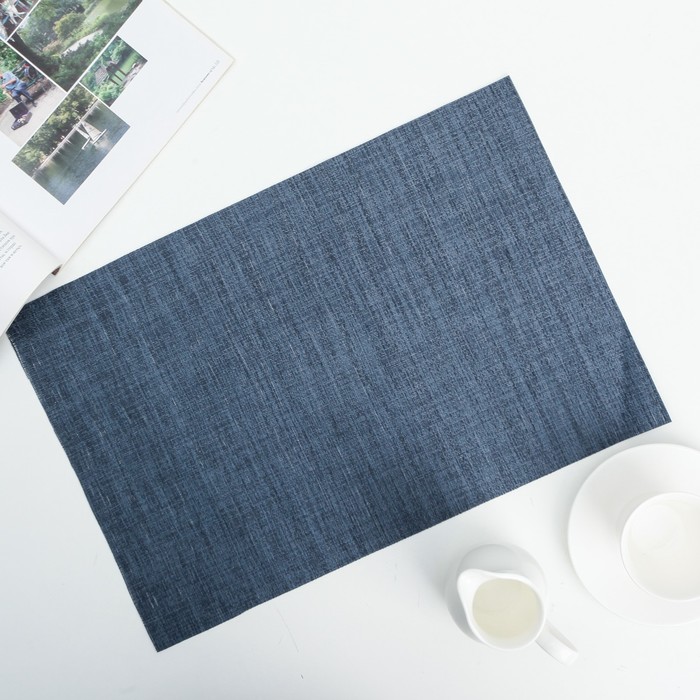 Салфетка кухонная "Пузыри" 46х30 см, цвет синий