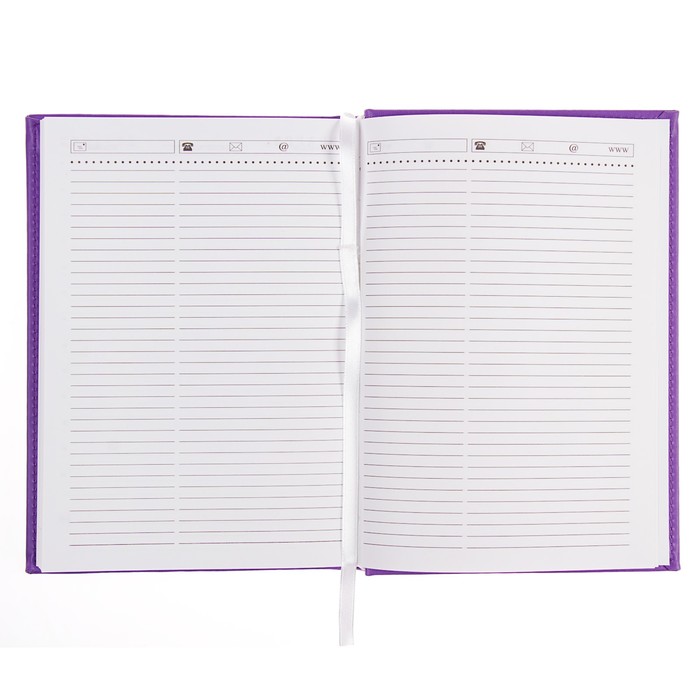 Ежедневник недатированный А5, 320 страниц, Вивелла, фиолетовый