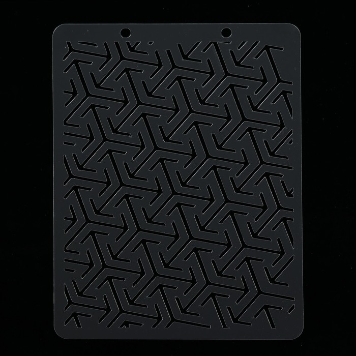 Трафарет пластик "Текстура. Ось" 12,5 х17 см