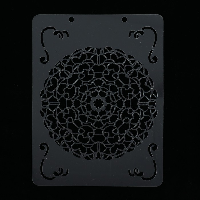 Трафарет пластик "Ажурная салфетка" 12,5 х17 см