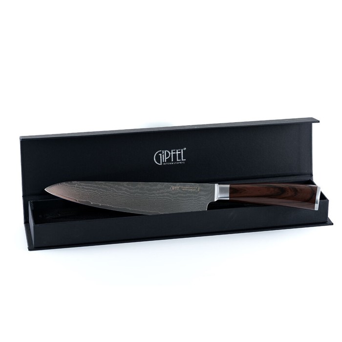 Нож поварской Gipfel, 21 см, дамасская сталь