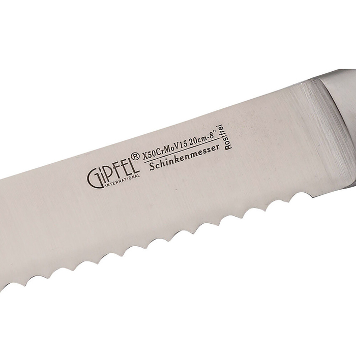 Нож разделочный с зубчатой кромкой Gipfel, 20 см