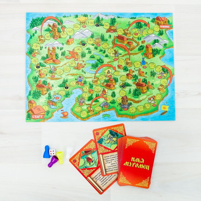 Настольная игра стратегическая "Храбрые богатыри"