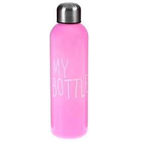 

Бутылка для воды "My bottle" с винтовой крышкой, 700 мл, розовая, 6.5х24 см