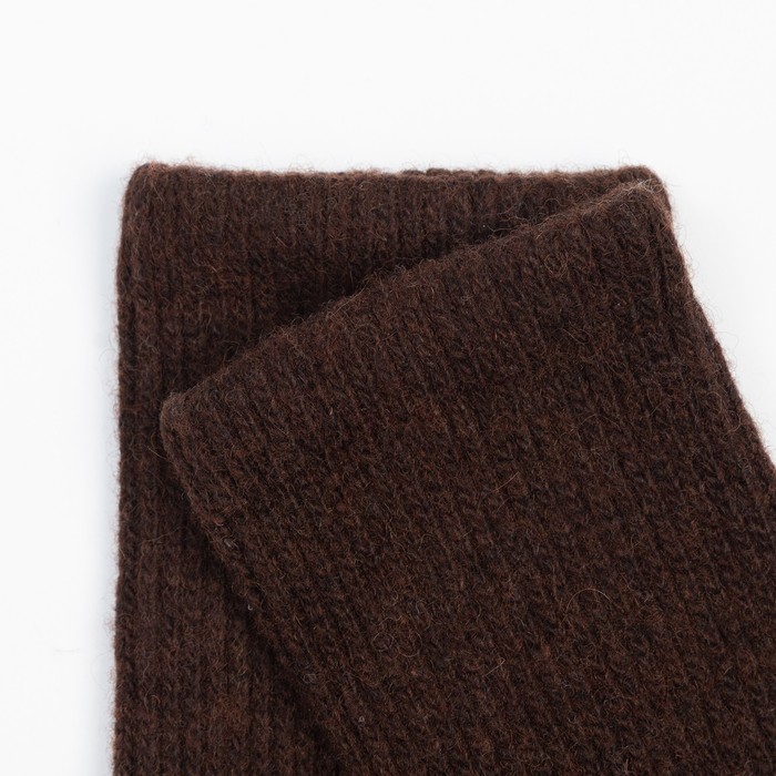 Носки женские из шерсти яка 01104 цвет шоколадный, р-р 23 (35-36)