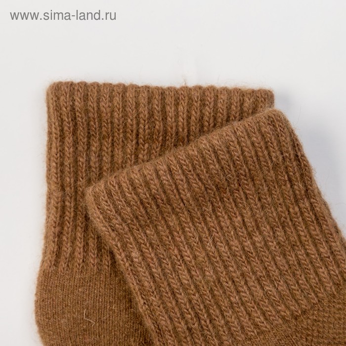 фото Носки детские из монгольской шерсти, цвет рыжий, размер 14-16 см (3) тод