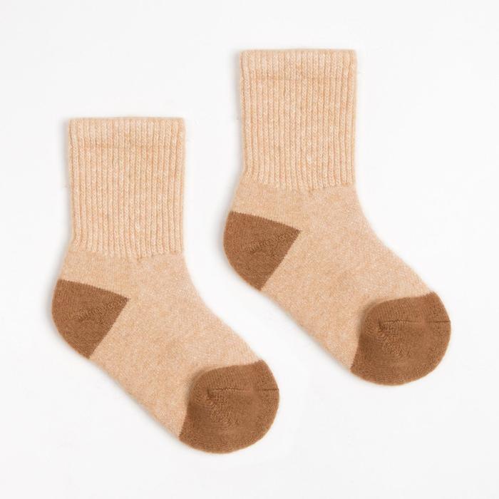 Носки детские из шерсти верблюда 02102 цвет бежевый, р-р 10-12 см (1)