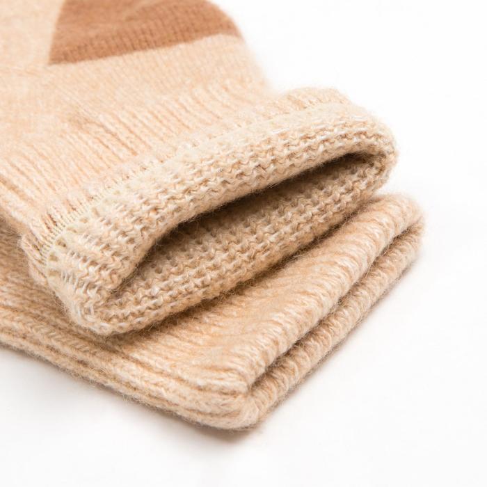 Носки детские из шерсти верблюда 02102 цвет бежевый, р-р 18-20 см (5)