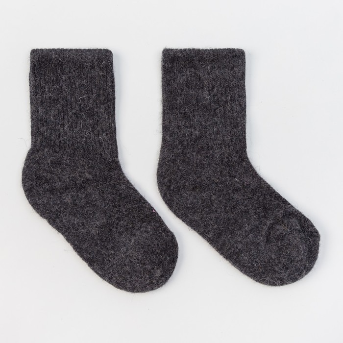 Носки детские шерстяные 00133 цвет графитовый, р-р 14-16 см (3)