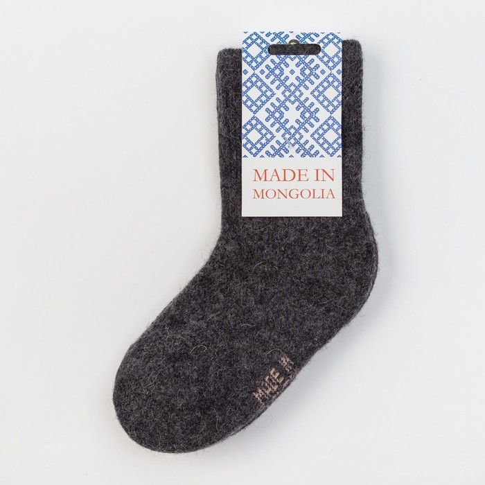 Носки детские шерстяные 00133 цвет графитовый, р-р 16-18 см (4)