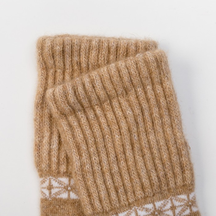 Гольфы детские из шерсти верблюда 02113 цвет бежевый, р-р 14-16 (2-4 года)